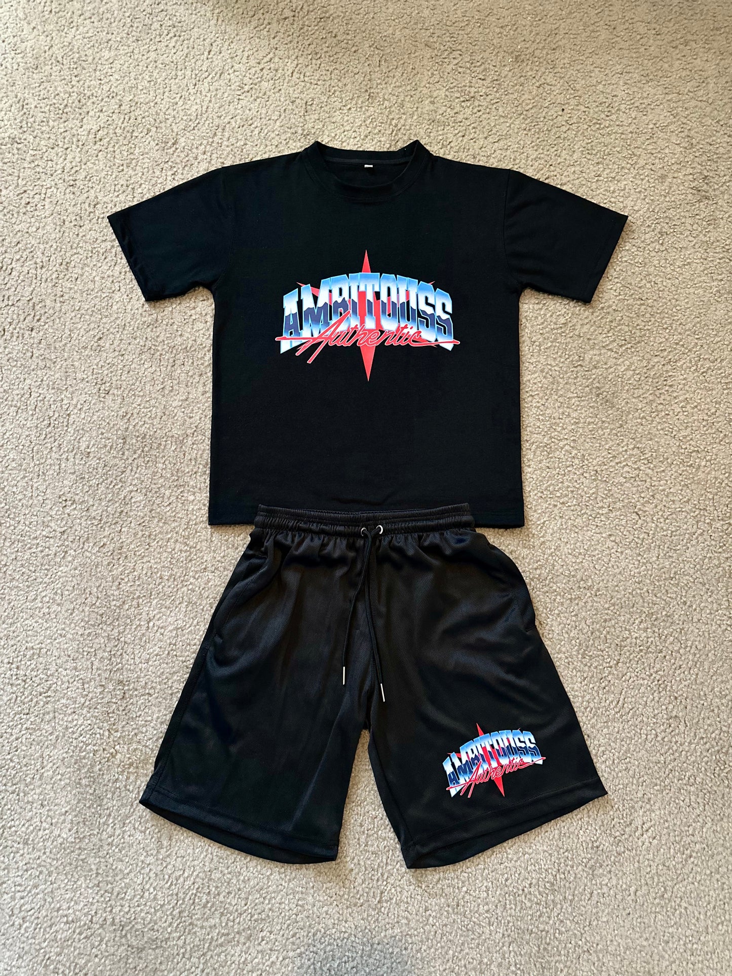 "HUSTLERS ONLY" SHORTS (BLACK)